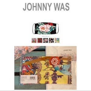 Johnny Was Silk Floral Face Mask